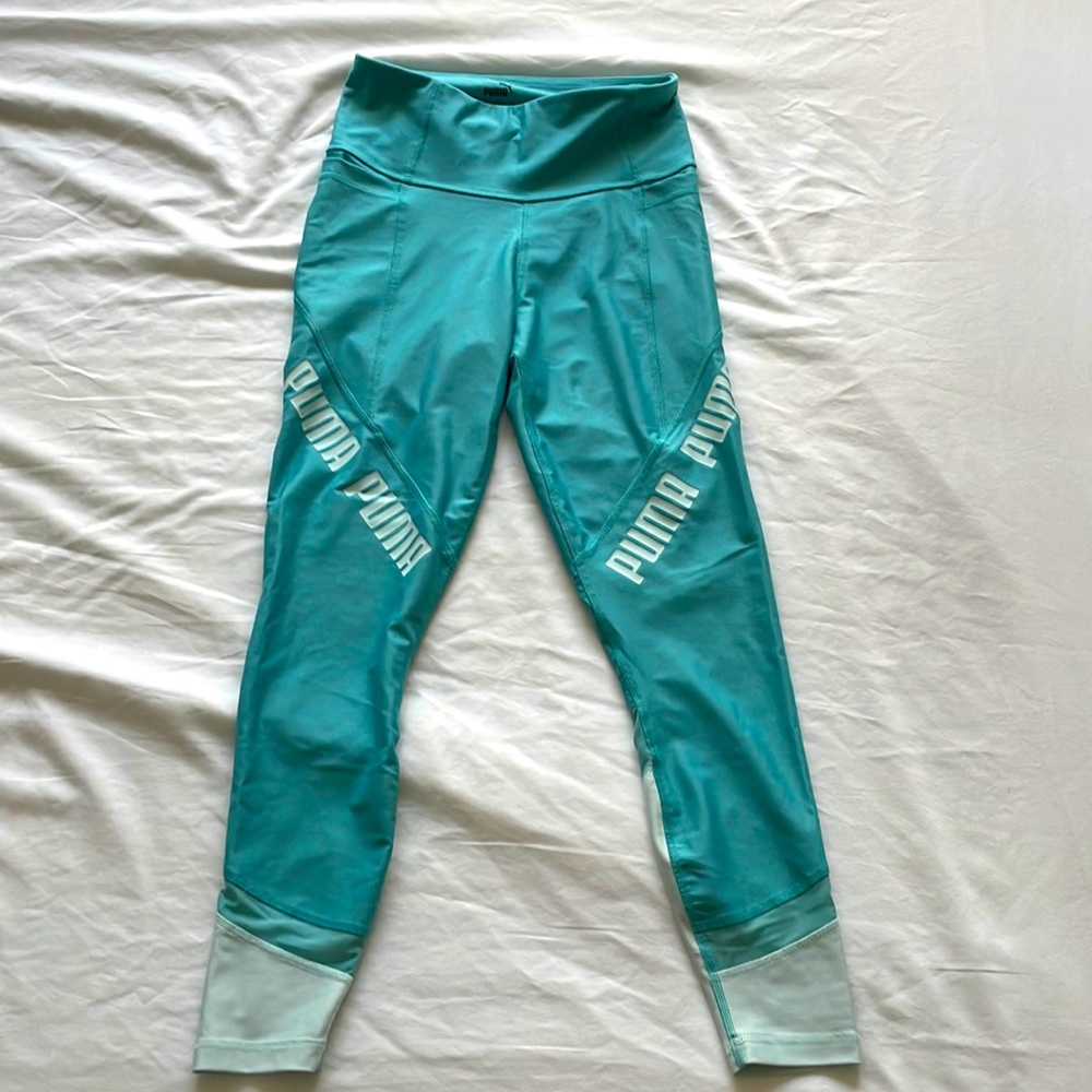 Turquoise Puma leggings